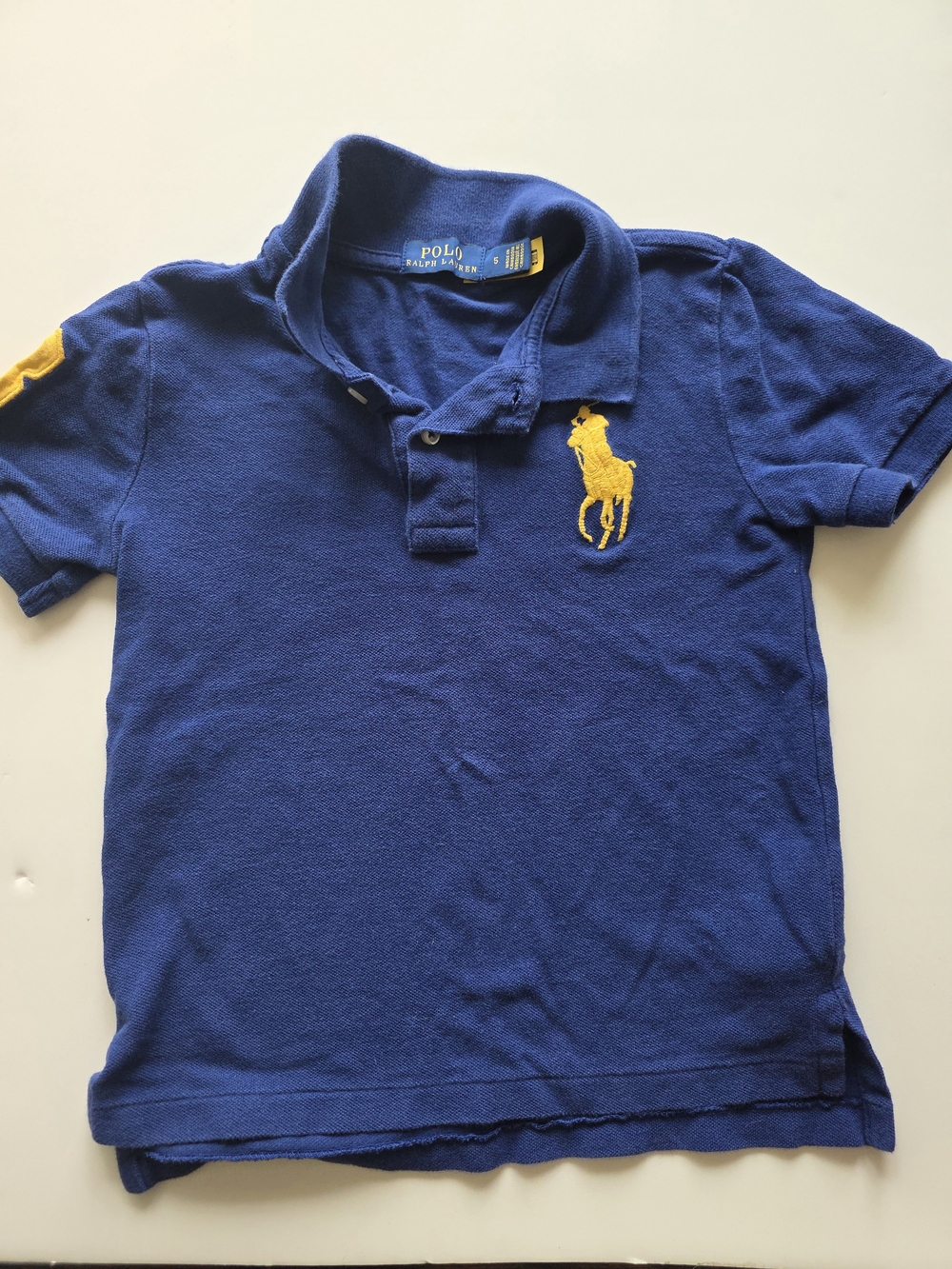 Ralph Lauren Kids Royal Blue Polo with Yellow Pony